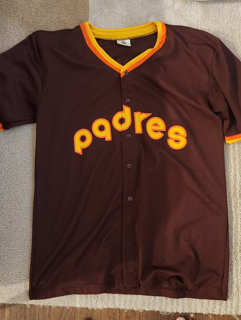 San Diego Padres Gwynn 19 Fox Sports Baseball Jersey Size Xl